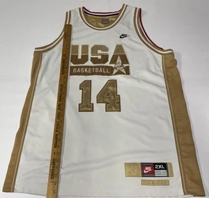 Nike 1992 Dream Team USA Basketball Charles Barkley Trikot Herren 2XL weiß gold - Bild 1 von 8