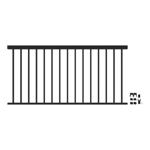 VersaRail Classic 6 ft. x 36 in. Matte Black Aluminum Rail Level Kit - Picture 1 of 5