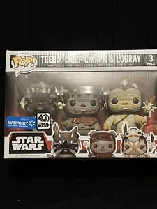 Funko Pop! Vinyl: Star Wars - Teebo, Chief Chirpa & Logray 3 pack - Figurines - Picture 1 of 6