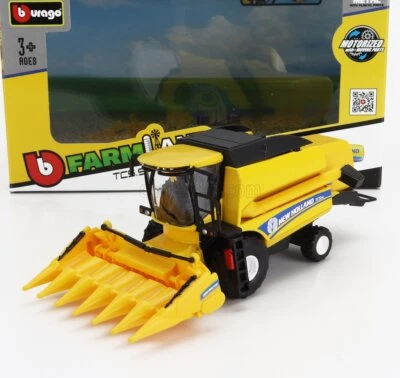 MODELLINO AGRICOLO STATICO BURAGO NEW HOLLAND MIETITREBBIA HARVESTER SCALA 1/50 - Immagine 1 di 4