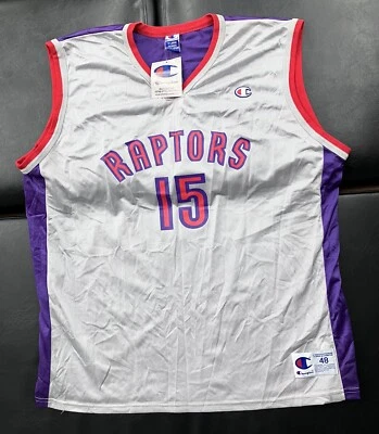 Camiseta deportiva de baloncesto vintage de los Toronto Raptors Vince Carter campeón de la NBA XL NUEVA Foto 1 de 4