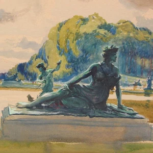Battermann Wilhelm Fortunabrunnen Wasserspiele Schloss Herrenchiemsee Park - Bild 1 von 8
