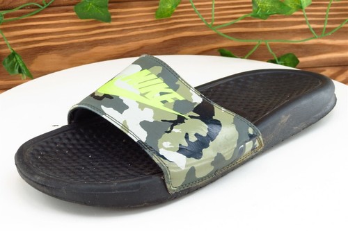 Scarpe Nike ragazzo ragazzo taglia 7 M verde scivolo sintetico