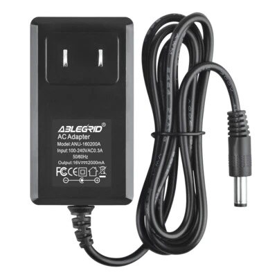 16V 2A AC/DC Adapter Charger Power Supply Cord plug tip size 5.5mm/2.5mm - Image 1 of 3