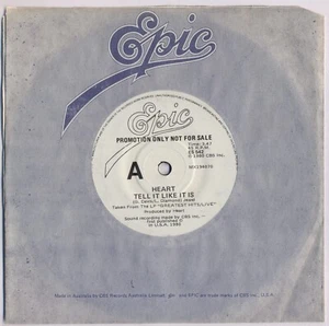HEART 'Tell It Like It Is' 1981 Australian promotional 7" vinyl - Picture 1 of 1