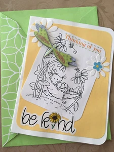 Thinking of You BLANK Greeting Card Be Kind - Picture 1 of 2