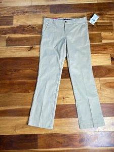 NEW + Tags French Toast Khaki Tan Uniform Pants Girl's Size 10 Adjustable Waist - Picture 1 of 5