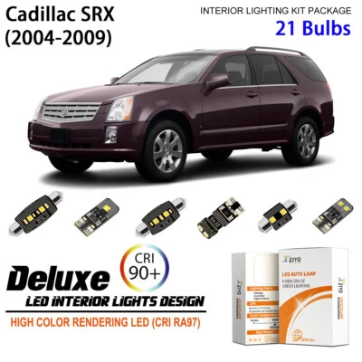 Kit de luces LED interiores para Cadillac SRX 2004-2009 bombillas LED blancas actualización Foto 1 de 4