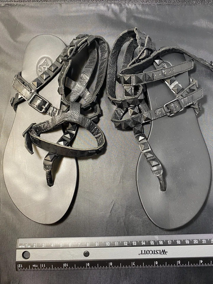 Sandalias Sarah Jessica Parker Gladiador Negras Talla Euro 35-36 Foto 1 de 4