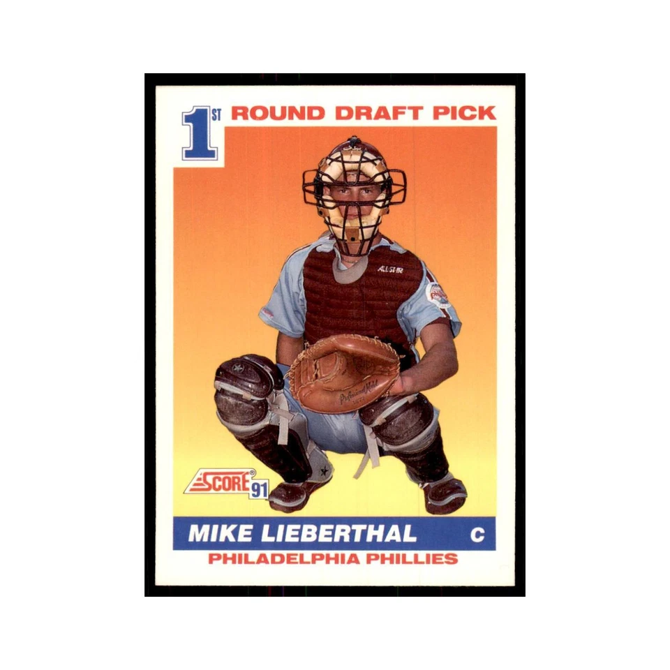 1991 Score Mike Lieberthal Baseball Cards #683 - Image 1 of 3