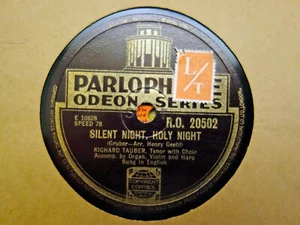RICHARD TAUBER - Silent Night, Holy Night / O Sanctissima 78 rpm disc - Picture 1 of 1