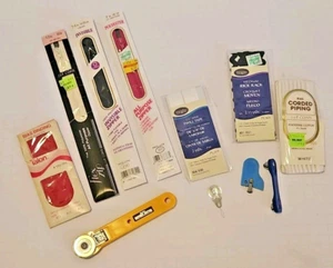 Zipper Sewing Lot Grab Bag Assorted Binding Tape Items Various Sizes Colors 12pc - Picture 1 of 7
