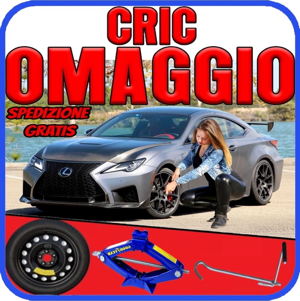 Platzsparend Notrad 5Fori Messen Rad Aus 18 Für Lexus RC Mit Set Cric Crick Ps - Bild 1 von 4