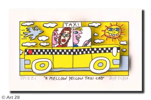 James Rizzi 3 D "Una cabina de taxi amarilla suave" - Imagen 1 de 1