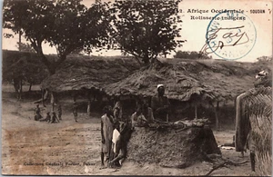 Africa Sudan Afrique Occidentale Rotisserie indigene Vintage Postcard B161 - Picture 1 of 2