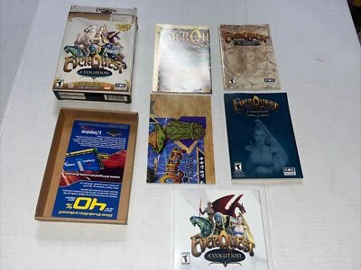 EverQuest Evolution PC CD ROM Big Box Vintage Video Game 2003 With Maps Booklet - Image 1 of 4