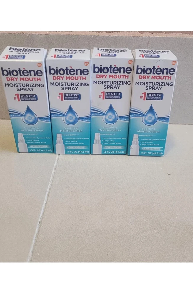 Spray hidratante para boca seca de bioteno, menta suave.(Pack de 4). Exp:04/2026 Foto 1 de 1
