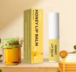 Moisturising Honey Lip Balm Repair Ultra Nourishing Beeswax Chapped Cracked Lips - Picture 1 of 10