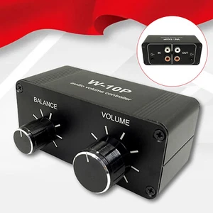 Music Sound Volume Controller Dual Channel Stereo Adjuster Regulator 3.5mm-RCA - Picture 1 of 14