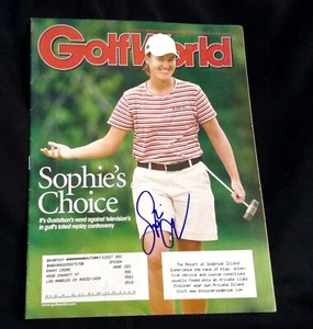 Signed Sophie Gustafson Golf World Magazine LPGA - Picture 1 of 1