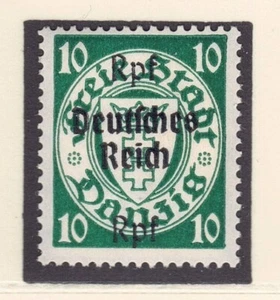 Germania - 1939 Michel 720, 10 pf Danzica definitiva con sovrastampa impero - Foto 1 di 1