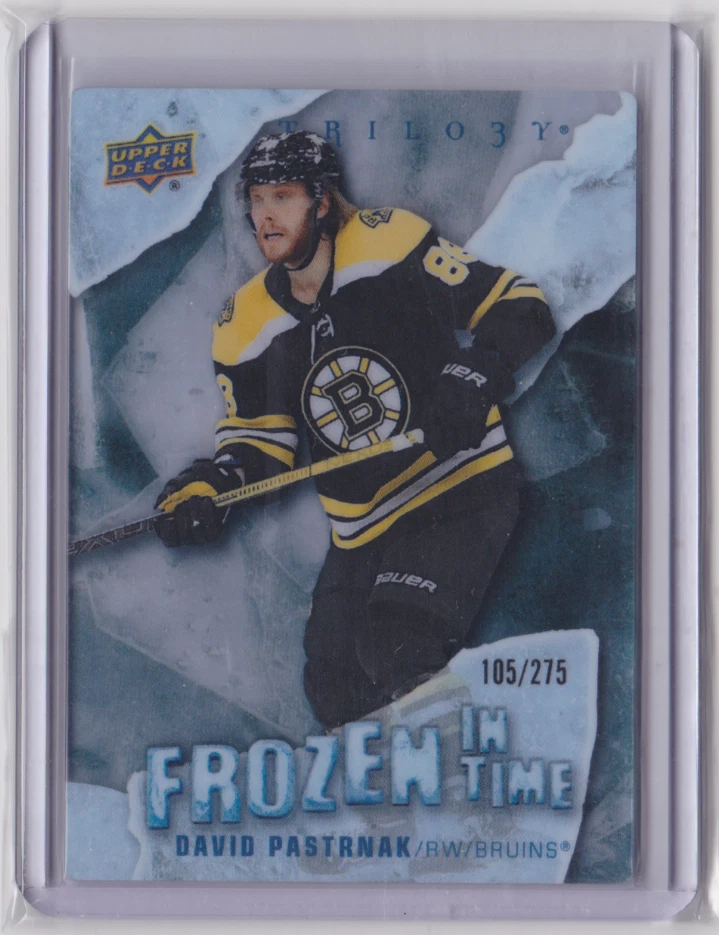 2022-23 UD TRILOGY FROZEN IN TIME INSERT/275 DAVID PASTRNAK #FT-DP BOSTON BRUINS - Image 1 of 2