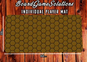 Patterned Playmat, Honeycomb Tile Printed Neoprene Card Table Mat for Gaming - Picture 1 of 2
