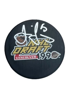 Jaromir Jagr Autografiado/Firmado 1990 NHL Draft Hockey Puck JSA - Imagen 1 de 2