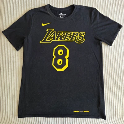 Kobe Bryant Nike Lakers #8 / #24 Memorial 1996-2016 Black T-Shirt Size L Men's - Image 1 of 4