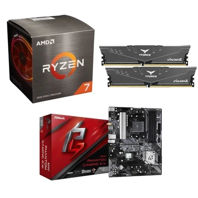 AMD Ryzen 7 5800XT + ASRock B550 Phantom Gaming 4 AC ATX Mobo + 16GB DDR4 - Image 1 of 4