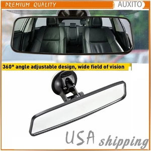 Rear View Mirror Large Suction Cup Universal Glass Stick on Car Truck Mirror - Picture 1 of 12