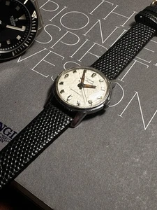 1957 Bulova 23 Self Winding Stainless Steel Recently Gasket/Service 210701 #1957 - Picture 1 of 14
