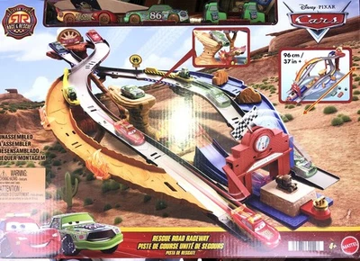 Disney Pixar Cars Race & Rescue Road Raceway Playset New Same Day Ship - Image 1 of 4