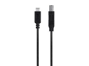 Monoprice 2.0 USB-C auf USB B Druckerkabel 480 Mbps 6,6 Fuß schwarz - Bild 1 von 6