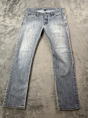 Pantalones de mezclilla Vans para hombre 30x32 gris lavado a la piedra pierna recta patín VNEKDRR Foto 1 de 4