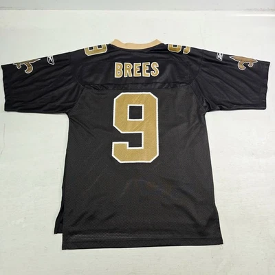 Camiseta deportiva cosida vintage Reebok NFL Equipment New Orleans Saints #9 Drew Brees talla 52 Foto 1 de 4