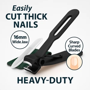 Toenail Clippers for Thick Nails 16mm Wide Jaw Heavy Duty Cutter for Seniors - Picture 1 of 9