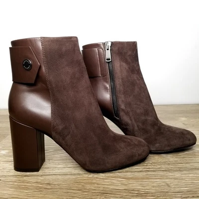 Belstaff Mujer 6 36.5 Cremallera Lateral Gamuza Cuero Botines Marrón Italia Foto 1 de 4