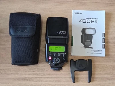 Flash Canon Speedlite 430EX + Estuche + Manual + 4 pilas Duracell AA nuevas Foto 1 de 4
