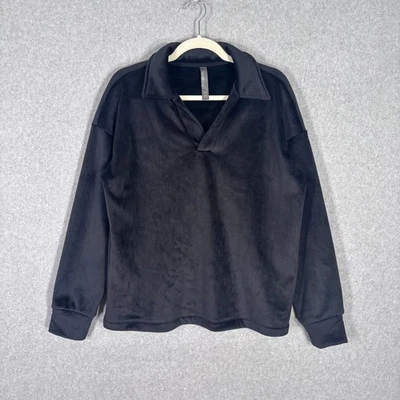 Mondetta Velvet Corduroy Sweatshirt Large Polo Ribbed Fleece Lined Warm Soft - Image 1 of 4