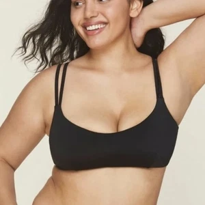 Andie The Rockaway Bikini Top Swimsuit Black Size Small NWT - Picture 1 of 7