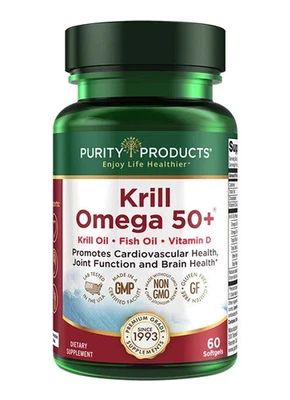 Purity Products Krill Omega 50+ 60 cápsulas blandas Foto 1 de 3