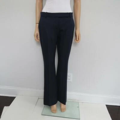 Pantalones Alexander McQueen Azul Marino Lana/Negro Seda Rayas Laterales Talla 44 Foto 1 de 4