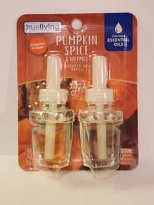True Living Pumpkin Spice & Nutmeg Refills Fits Most Glade & Airwick Units - Picture 1 of 2
