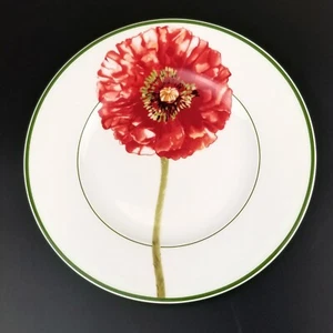 Villeroy & Boch Germany, Flora Salad Plate, Red Poppy, Premium Porcelain - Picture 1 of 6