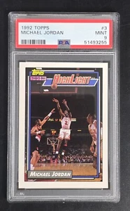1992 TOPPS MICHAEL JORDAN #3 PSA 9 MINT Bulls HOF Ships FAST - Picture 1 of 2