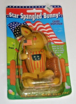 Star Spangled Bunny Candy Dispenser Ames Department Store New Rare - Image 1 of 4
