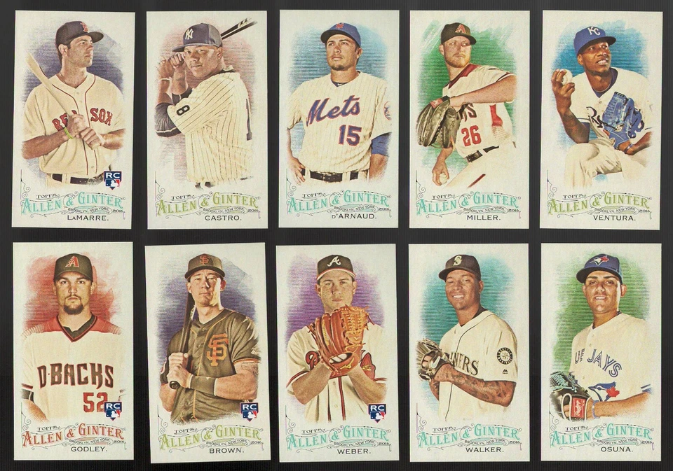 2016 Topps Allen and Ginter MINI Parallel SP Single Cards Shortprint #301-350 - Image 1 of 1