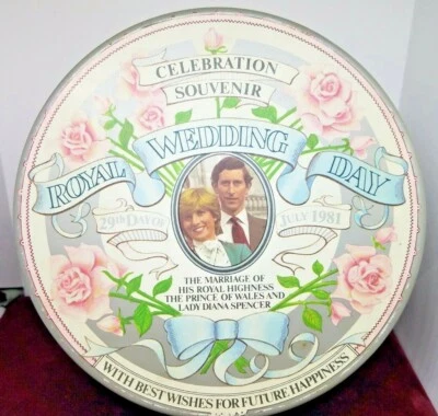 Vtg 1981 Callard & Bowser Toffee Souvenir Royal Wedding Day Princess Diana Tin  - Image 1 of 4