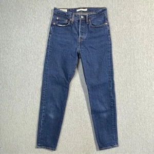 Levi’s Wedgie Icon Fit Jeans Women’s 25 Medium Wash Blue Tapered Leg - Foto 1 di 15